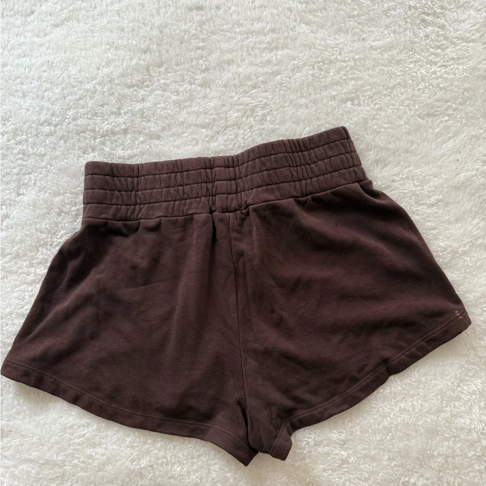 TALENTLESS Women's Chocolate Athletic Shorts - Picture 3 of 7